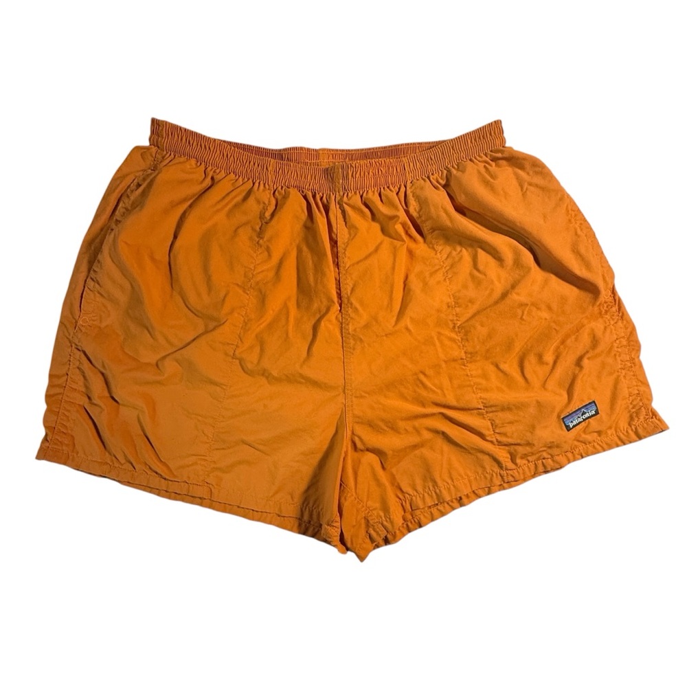 Patagonia Mens Baggies Nylon Shorts Size Small* 4” Inseam Orange Lined Swim